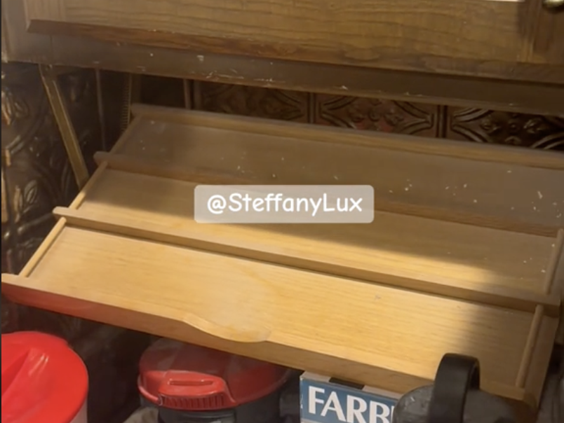 hidden undercabinet drawer
